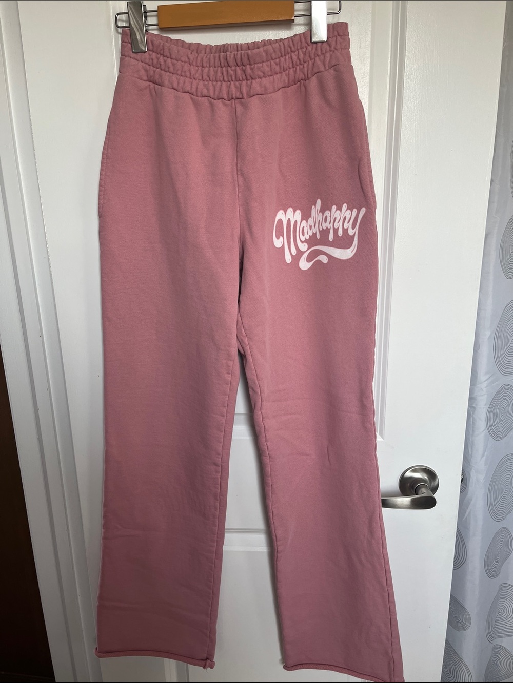 Madhappy Rose Pink Logo Sweatpants